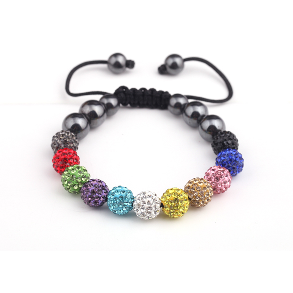 Crystal Ball Shamballa Bracelet