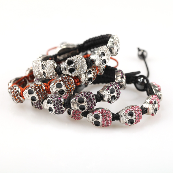 Wholesale Skull Shamballa Bracelets