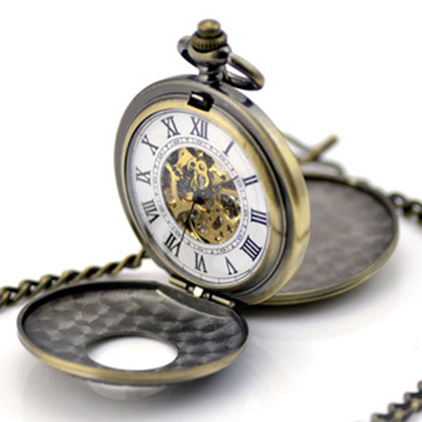 Vntage Brass Pocket Watch