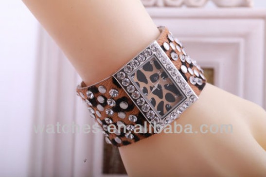 Leather Bangle Watch