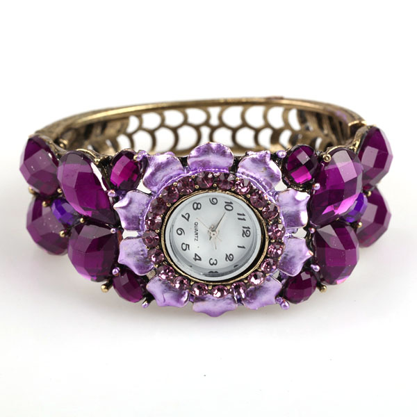 Crystal Stretch Bracelet Watch