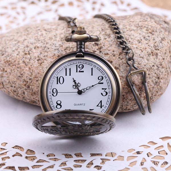 Quartz Train Pocket Watch