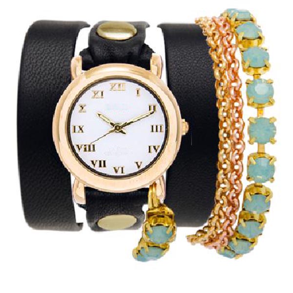 Leather Wrap Bracelet Watch