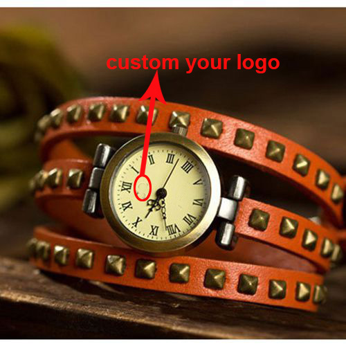 Rivet Leather Bracelet Watch